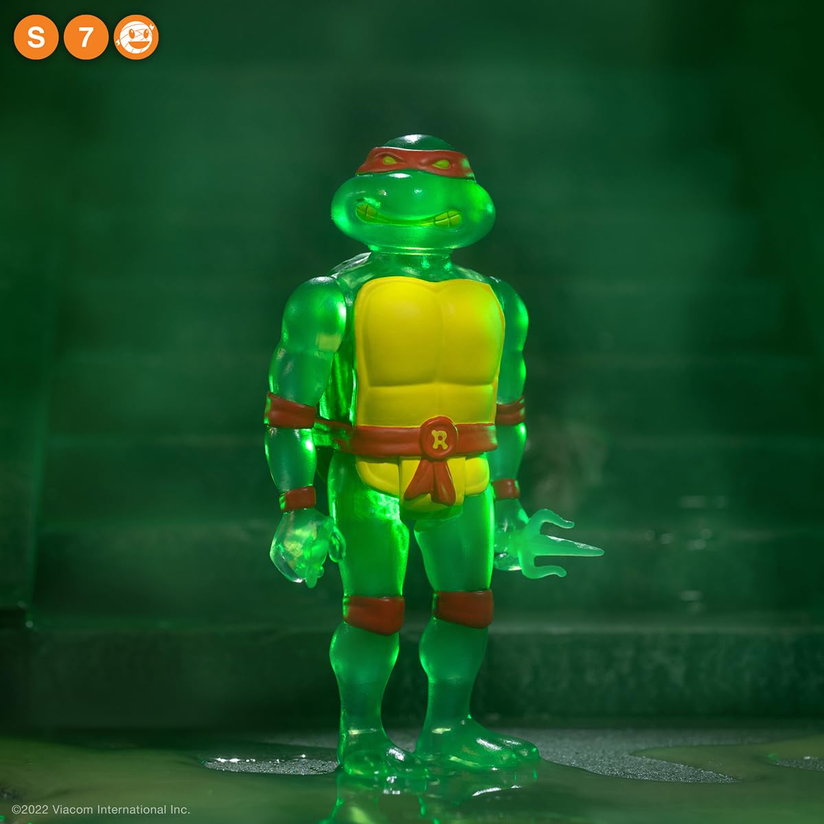 Super7 Teenage Mutant Ninja Turtles Reaction - Raphael (Mutagen Ooze) Action Figure