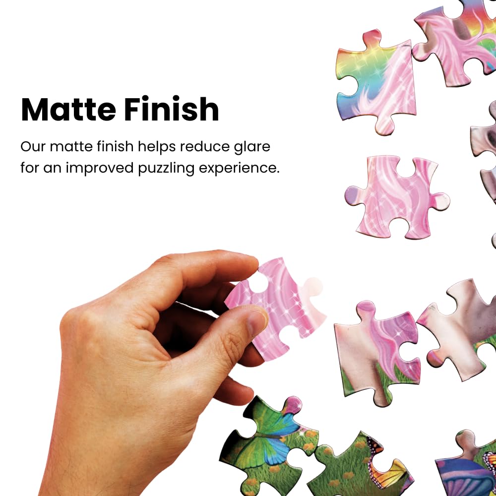 Masterpieces - 300 Piece Jigsaw Puzzle With Large Ez Grip Shapes, Glows In The Dark, Moonlit Dance, Activity Fun For Adults, Seniors, Family, Kids, 18' X 24'