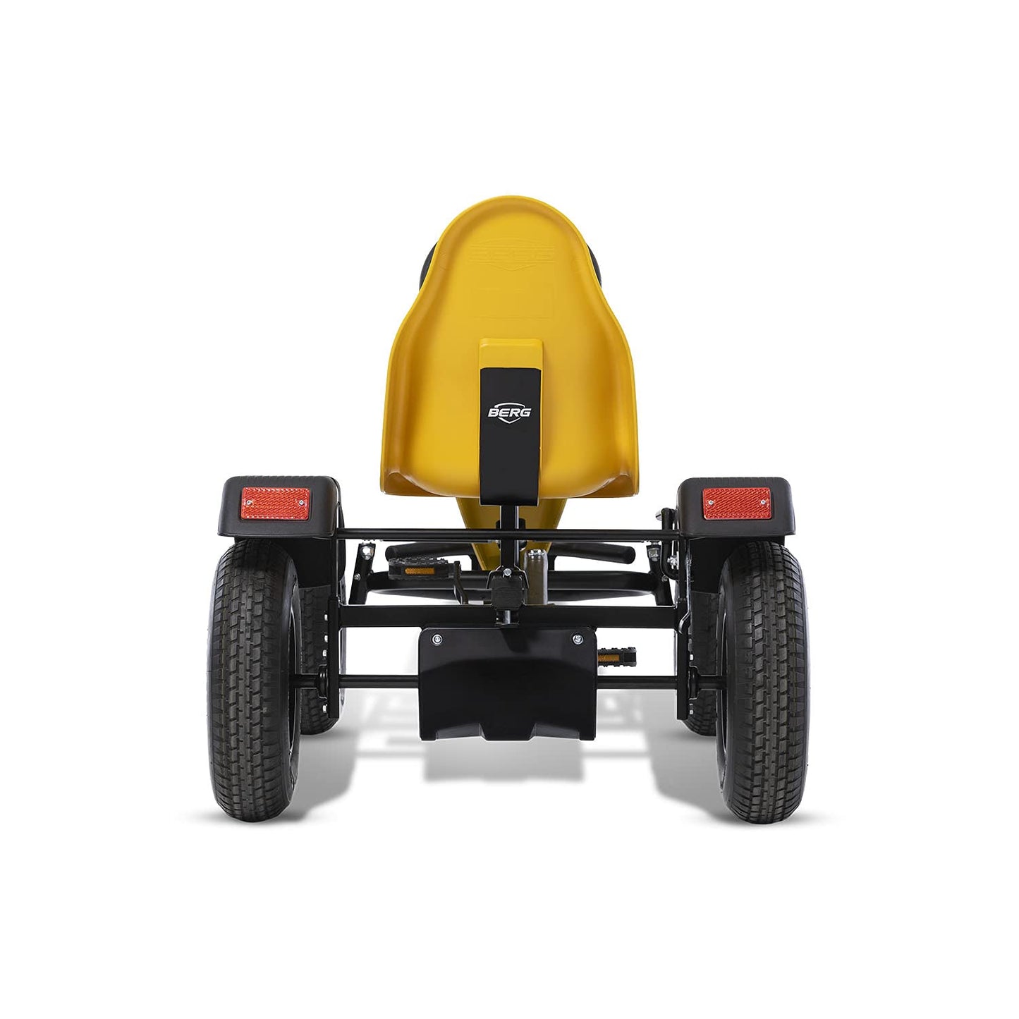 BERG Pedal Kart with XL Frame B.Super Yellow BFR | Childrens Vehicle, Pedal car with Adjustable seat, with Freewheel, Children