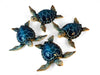 Stealstreet 4.25' Sea Turtle Decorative Figurines, Set Of 4 - Blue