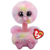Ty Beanie Boo's Avery Ostrich 15cm - Multicolored Plush Toy, Model 36699, Polyester Material