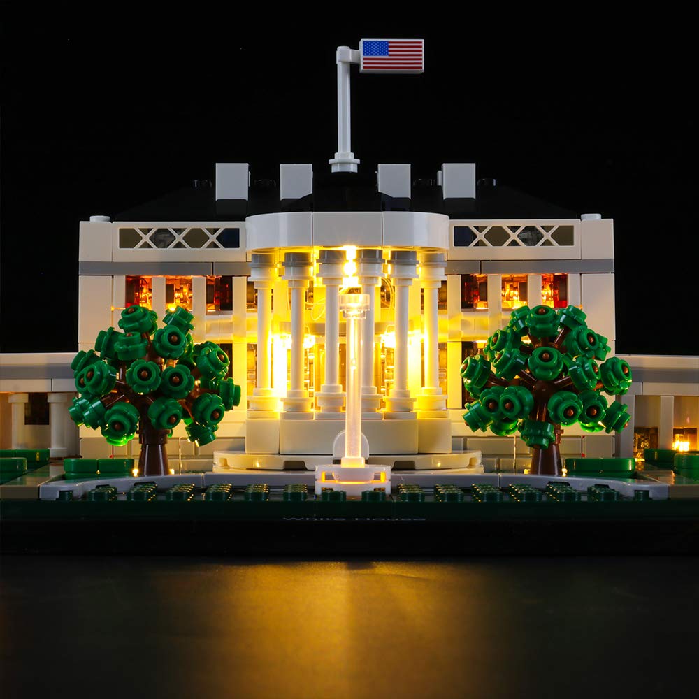 Lightailing Light Set For (Architecture White House Building Blocks Model - Led Light Kit Compatible With Lego 21054(Not Include
