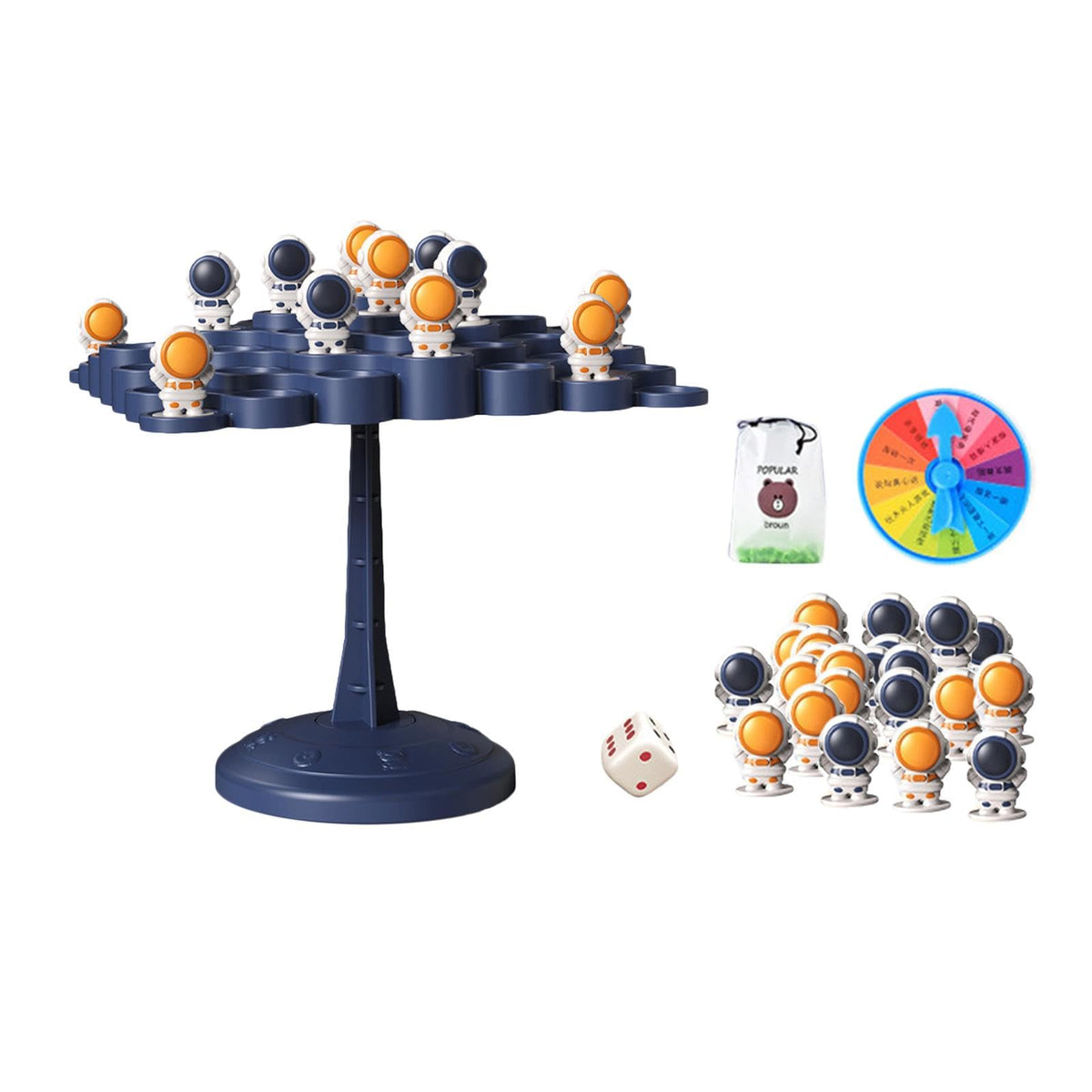 LOOM TREE Tabletop Astronauts Balance Toy Parent Child Interaction Puzzle Teaching Aid | Preschool Toys & Pretend Play | Wooden