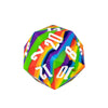 IUSTIDIE 55mm Silicone D20, Single 20 Sided Dice Giant D20 Large D20, Rainbow Colors, Soft & Comfortable Touch, Perfect Bouncer, for D&D RPG Bar Pub Club Party Games(Rainbow) -Like New
