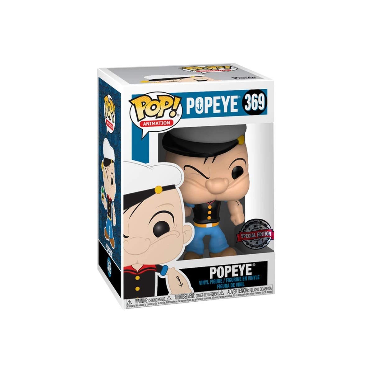 Funko Pop Animation Popeye 369 - Arm of Iron Figure, Multi-coloured, Standard Size, Funko Model FUN30180