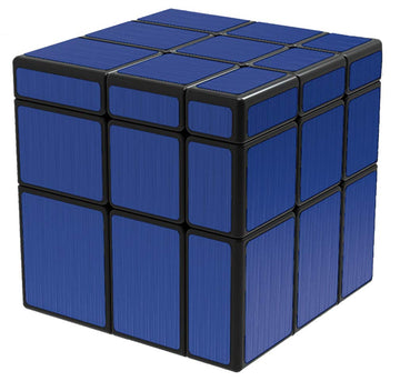 TANCH QIYI 3x3 Mirror Speed Cube - Dysmorphism Magic Puzzle Toy, Dark Blue, Plastic Material