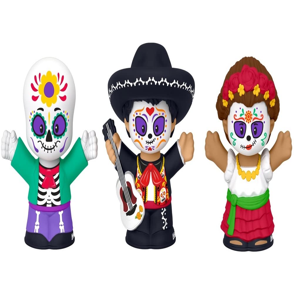 Little People Collector D  a de Muertos Special Edition Set in a Display Gift Package for Adults & Kids, 3 Figures (Pack of 4)
