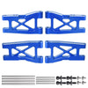Hobbyfire Aluminum Suspension Arms 4-Pack Upgrades for 1/18 Traxxas LaTrax Teton - Blue