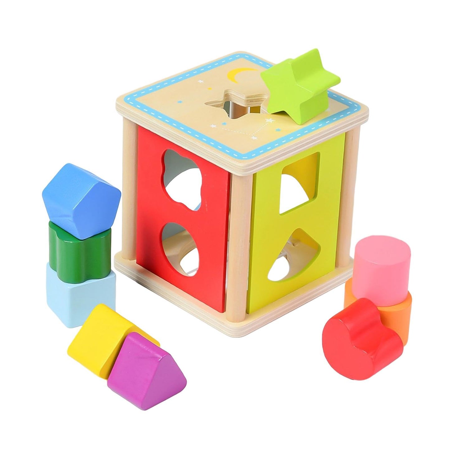 BnfShape Sorter House Fine Motor Skills Stack Toy For Boys Girls Preschool|Toys & Hobbies|Educational|Other Educational Toys