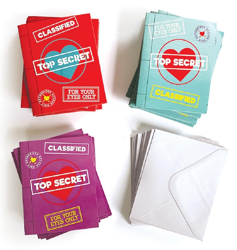 Playhouse Top Secret Message Decoder 28 Card Super Valentine Exchange Pack for Kids