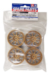 Tamiya 300051022 - 1:10 Rims Subaru Impreza, 4, 24.5 mm, Gold