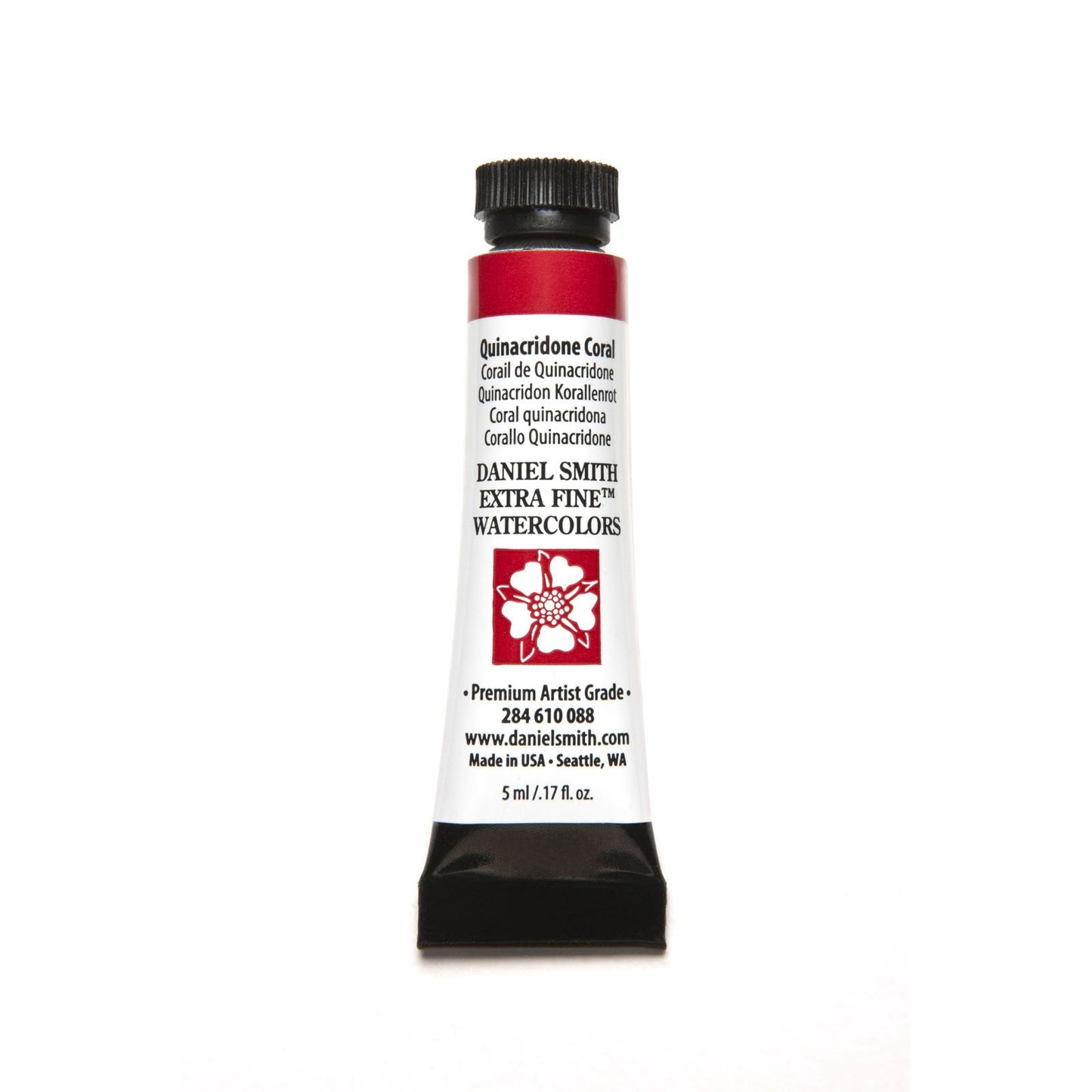 Daniel Smith Extra Fine Watercolor Paint, 5Ml Tube, Quinacridone Coral, 284610088