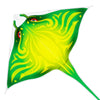 Mint'S Colorful Life Devil Fish Kite For Kids Adults, Delta Kite Single Line Large, Kite Handle Include (Green)