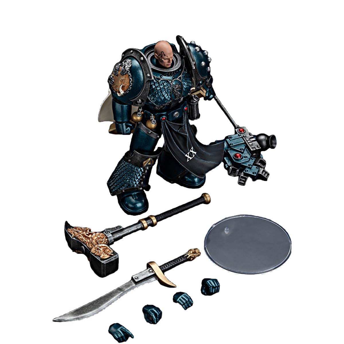 JOYTOY Warhammer 40K 1/18 Action Figures Alpha Legion Harrowmaster Armillus Dynat 4.9Inch Collectible Model