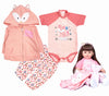 24 Inch Newborn Reborn Baby Doll Girl Clothes Accessories For 22-24 Inch Reborn Toddler Girl Dolls Clothes……