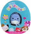 Squishmallows Official Kellytoy Collector 's Tin Set with Micromallow limited availability Pin and Trading Cads Choose Your Favorite or Collect Them All (Stacy The Squid)