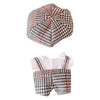 Niannyyhouse Doll Dressup 7.8In/20Cm Plush Doll College Style Houndstooth Clothes For Boys (Black)