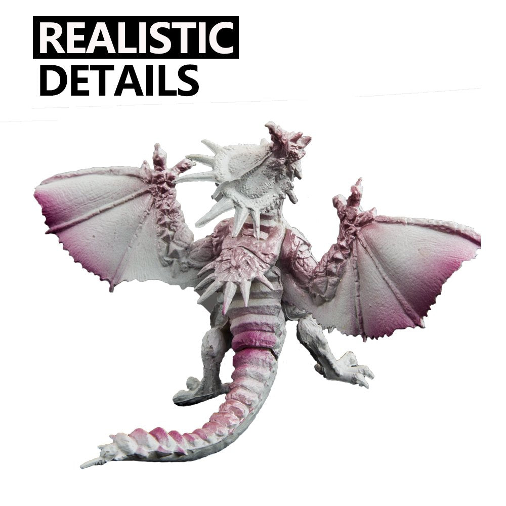 ValeforToy Dragon Toys Set, 12 Realistic 4-Inch Dragons, Non-Toxic ABS, Multicolor, Gift Box Included