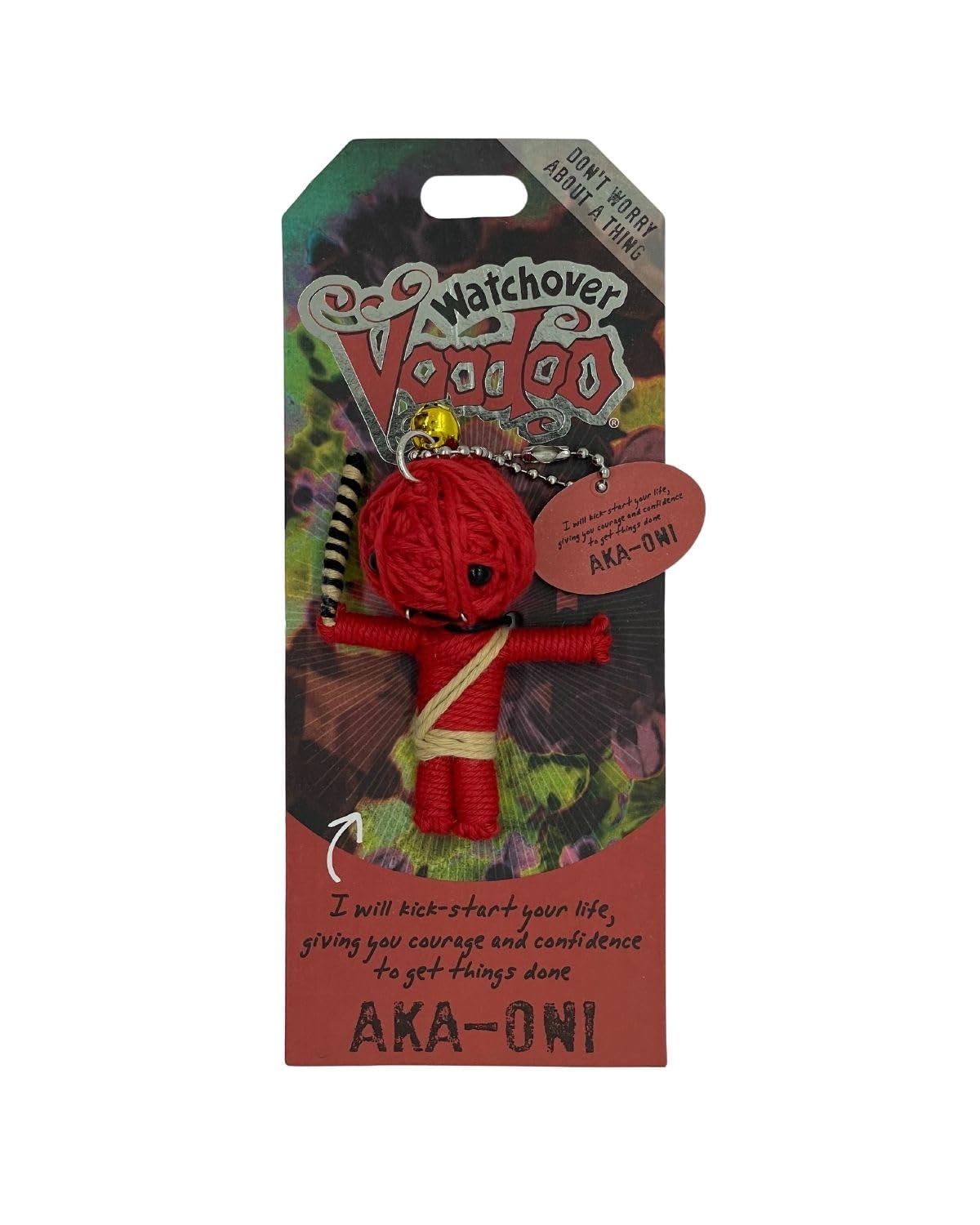 Watchover Voodoo 3-Inch Aka-Oni - Handcrafted Gift To Bring Good Luck And Positivity Everywhere You Go