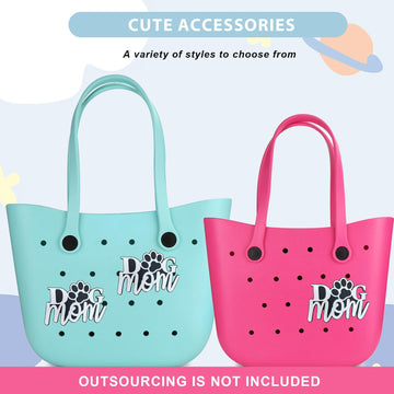 Lckaey Rubber Beach Bag Accessories-PVC Rubber decoration-for EVA Purse Bogg Inserts Y064Figure 43