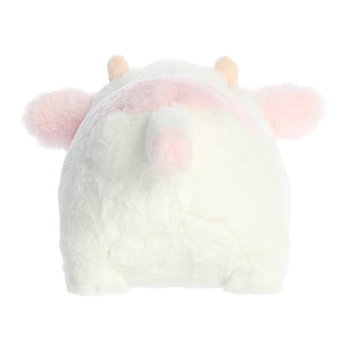Aurora® Moonique Strawberry Milk Cow™ Stuffed Animal - 10 White Plush Cuddle Toy for Kids - Adorable Spudsters™ Collection
