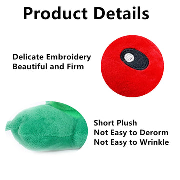 Jhesao 7' Fire Plants And Zombies Peashooter Plush Zombies Toys Pvz Plushies 1 2 Stuffed Soft Doll Pea Fire Plant Toy New