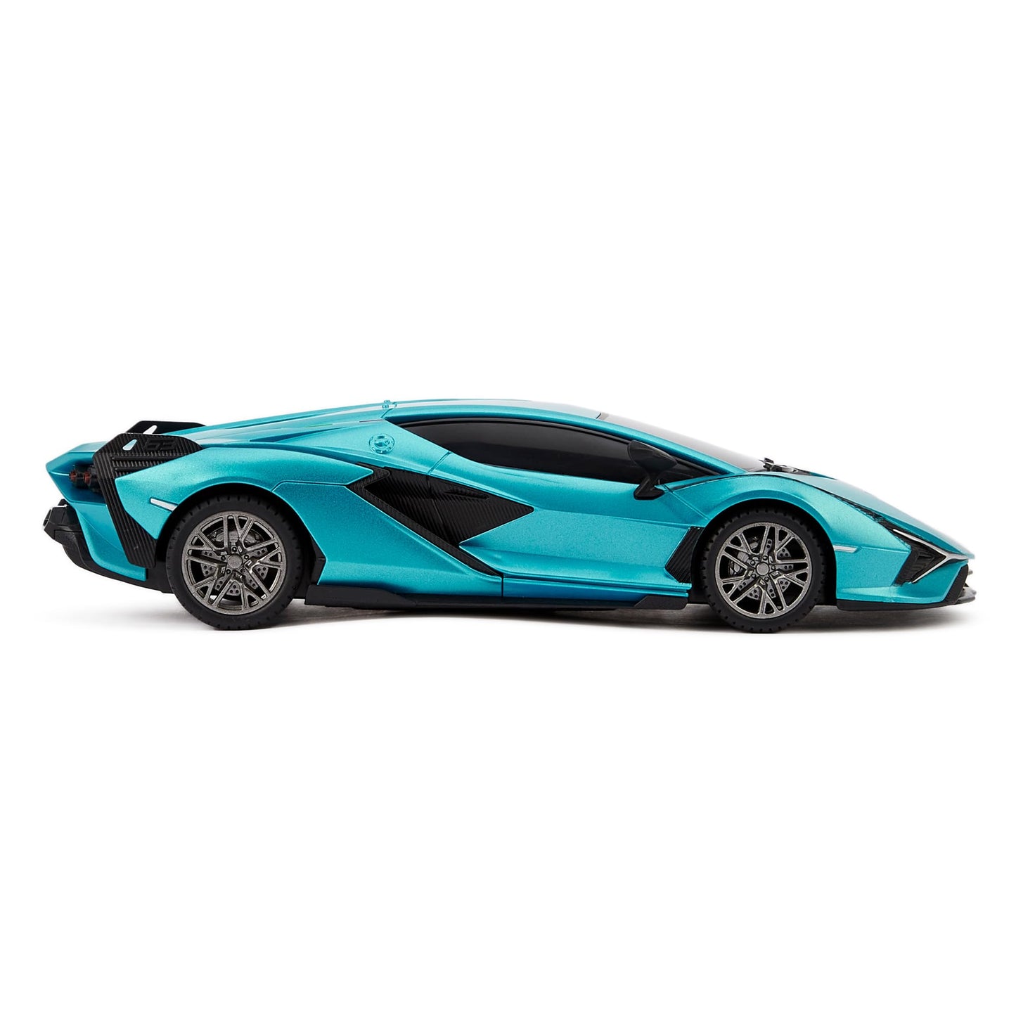 CMJ RC Cars Twin Pack: Lamborghini Sian & Police RC Cars, Plastic, Model 124TPPCS, Perfect for Racing Fans