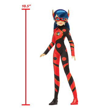 Miraculous Ladybug Dragonbug 10.5' Fashion Doll With Lonng Kwami And Dragon Headband By Playmates Toys