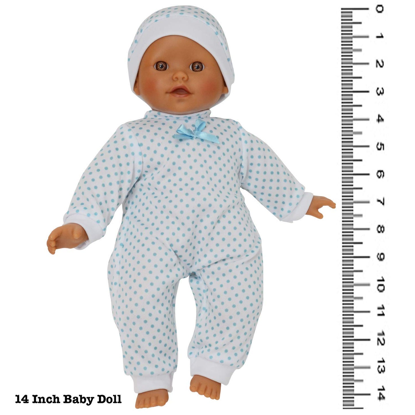 14 Inch Soft Body Hispanic Baby Doll