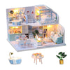 Gudoqi Diy Miniature Dollhouse Kit, Tiny House Kit With Furniture, Miniature House Kit 1:24 Scale, Great Gift For Birthday Easte