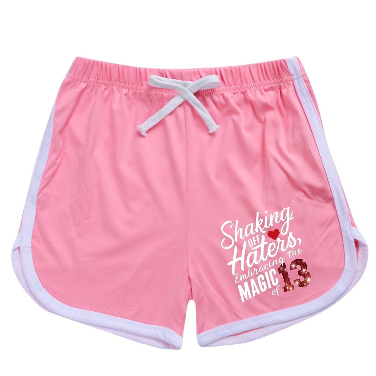 Hecendolame Short Sleeve cute Costume Princess suit Kids Children Girls T-shirt and Shorts Outfit Sets Pink to 7-8years