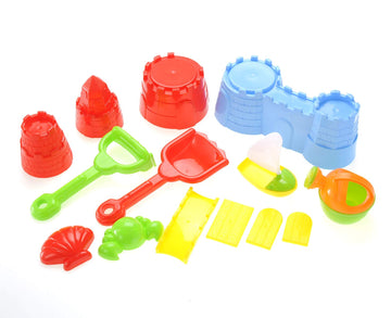 PowerTRC Beach Toys | Sand Molds | Sand Pit Toys | Sandbox Toys | Sand Buckets | Sand Castle Building Kit | (2 in 1 Kit)