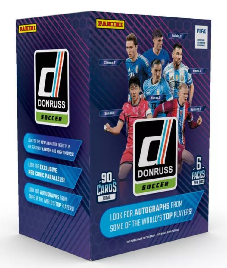 2024-2025 Panini Donruss Soccer Blaster Box - 6 Pack Of 15 Soccer Cards