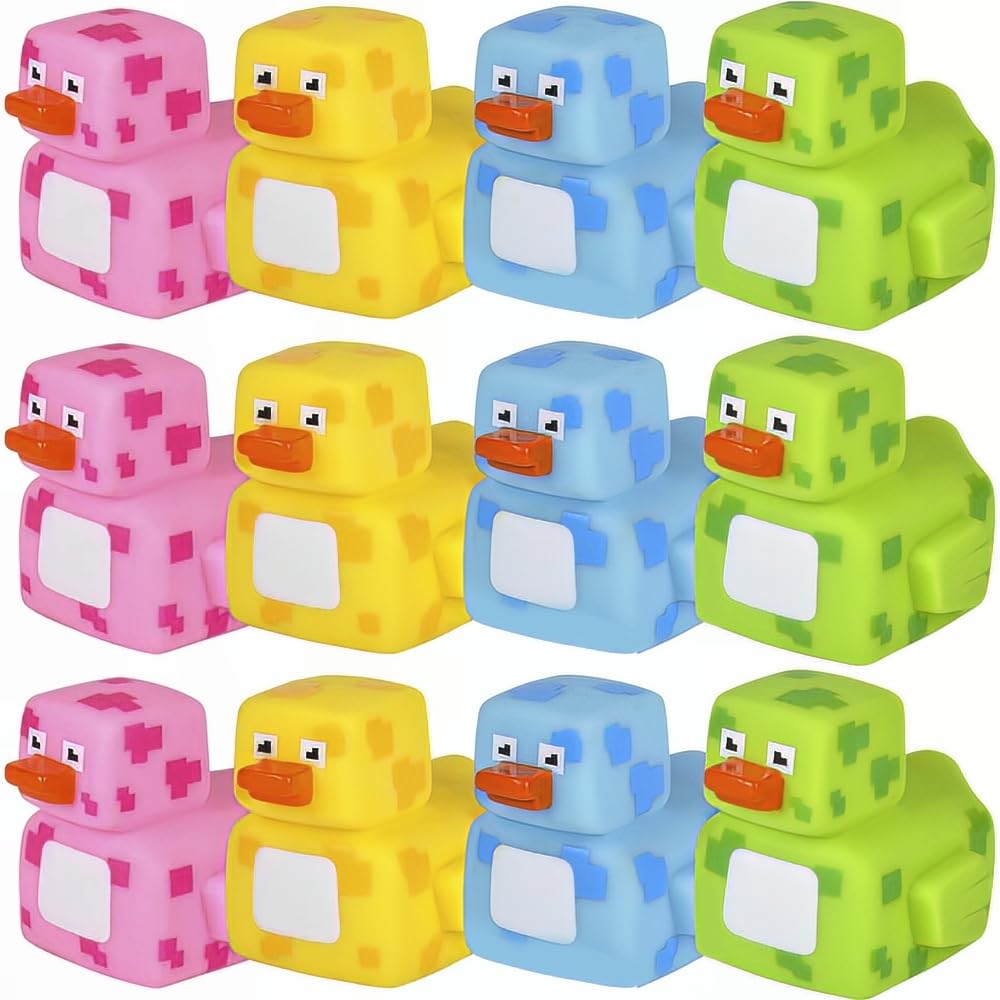 Rhode Island Novelty 2'' Pixelated Rubber Duckies