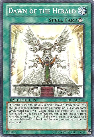 Yu-Gi-Oh! - Dawn Of The Herald (Gld5-En044) - Gold Series: Haunted Mine - Limited Edition - Common