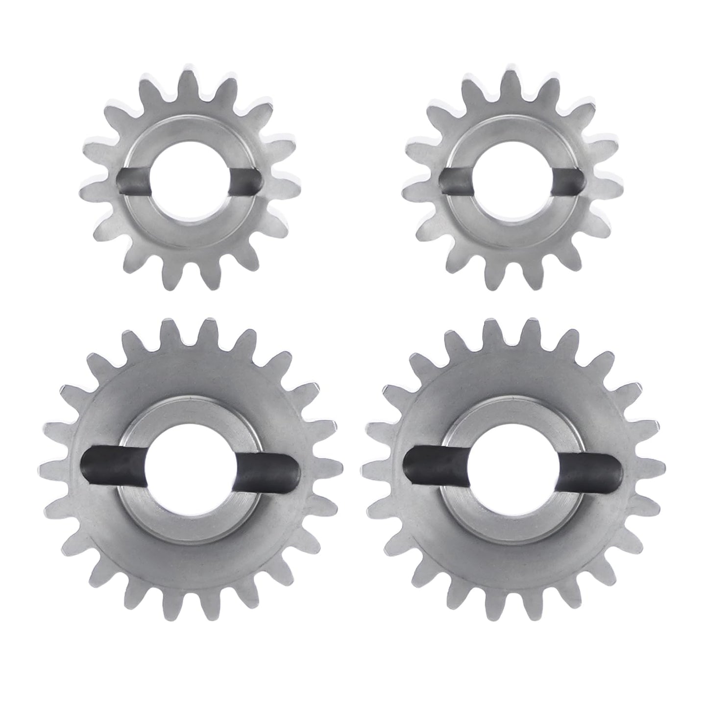 INJORA Stainless Steel 15/22T Overdrive and 13/24T Underdrive Portal Gears Set for 1/18 RC Crawler Redcat Ascent-18 Upgrade