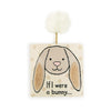 Jellycat If I Were a Bunny: Beige Touch and Feel Baby Board Book, 6 Inches - Perfect Children's Gift for Newborns and Toddlers