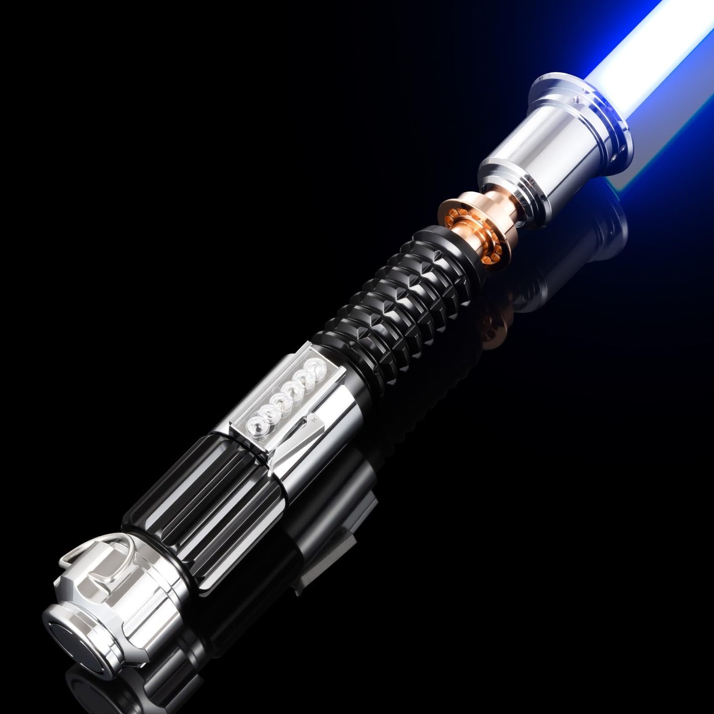 Cvcbser Rgb Dueling Lightsaber, Motion Control 39 Sets Sound Effects And 12 Colors, Smooth Swing Metal Handle Light Saber For Ad