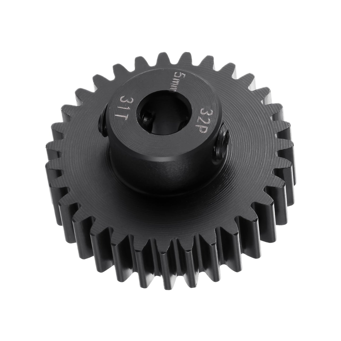 BRKRC Steel 32P 5mm Pinion Gear 25T 26T 28T 29T 30T 31T 32T 33T 34T 35T 36T 37T 38T Motor Gears for 1/10 1/8 RC Car Parts (31T)