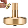Djuiinostar Premium Spinning Top: Lengthened Stem, Easy To Twirl, High Performance (Br 13+, Avg 5-8), Cnc Machined Brass, Great Time Killer, Edc Fidget Toy Dst-820