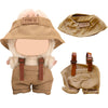 17cm Doll Clothes Set enhanced Jeans & Knitted Sweater Outfit for 17cm 15cm Dolls Cute Dress Up Fashion No Doll Included (Brown/Man 17cm/15cm)