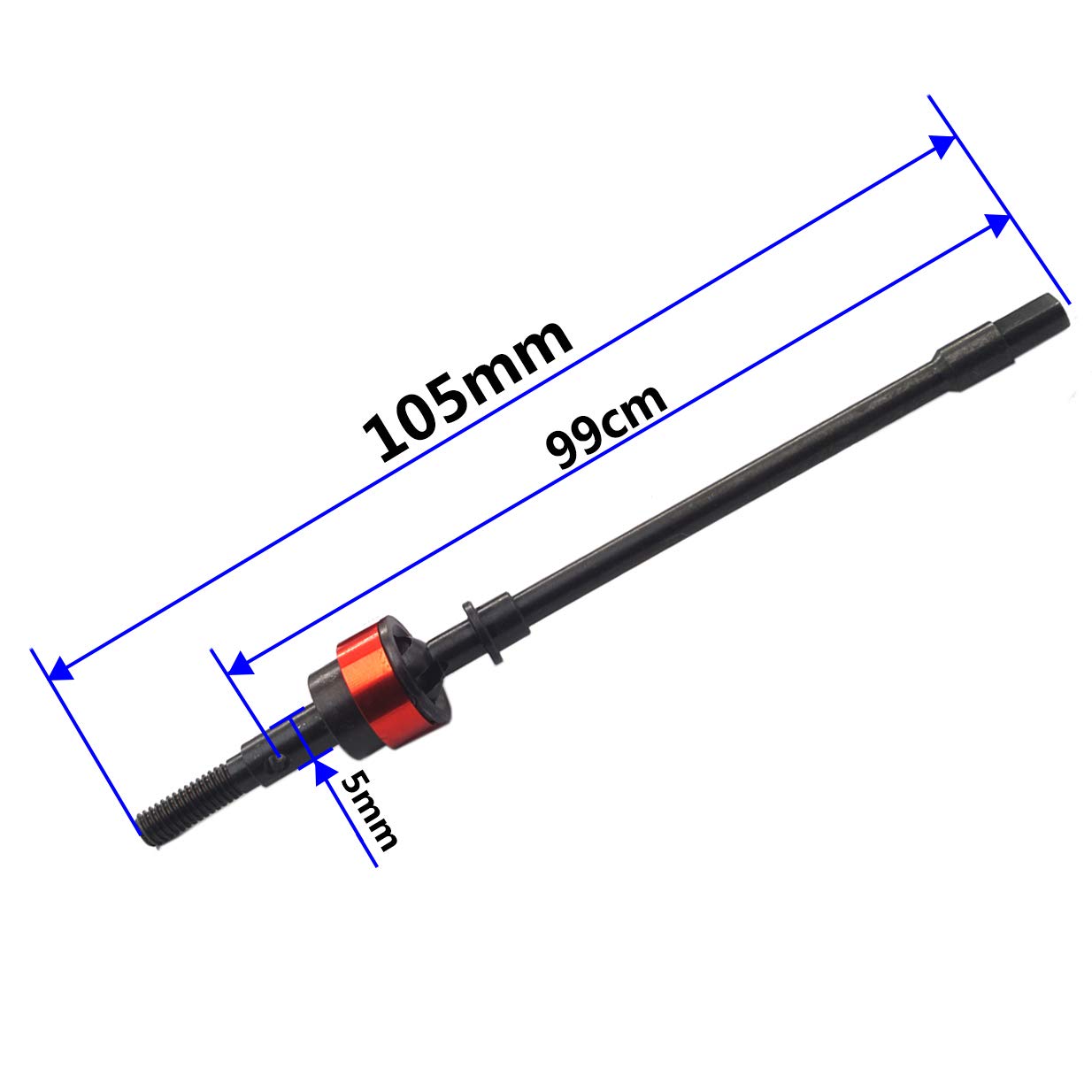 2PCS Vgoohobby Hard Steel CVD Drive Shaft Front Axle Dogbone Hop-Up Parts Compatible with Axial SCX10 1/10 RC Climbing Car Crawl