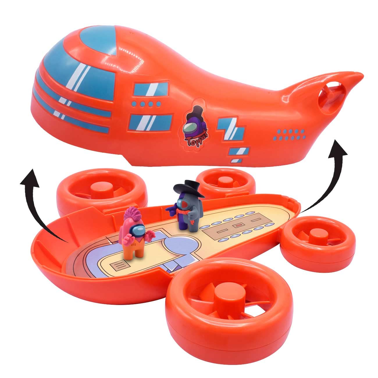 Just Toys Llc Among Us Airship Playset W/Mini Figures