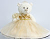 KINNEX COLLECTIONS SINCE 1997 20 Quince Anos Quinceanera Last Doll Teddy Bear with Dress (Centerpiece) ~ B16631-34G (Champane)