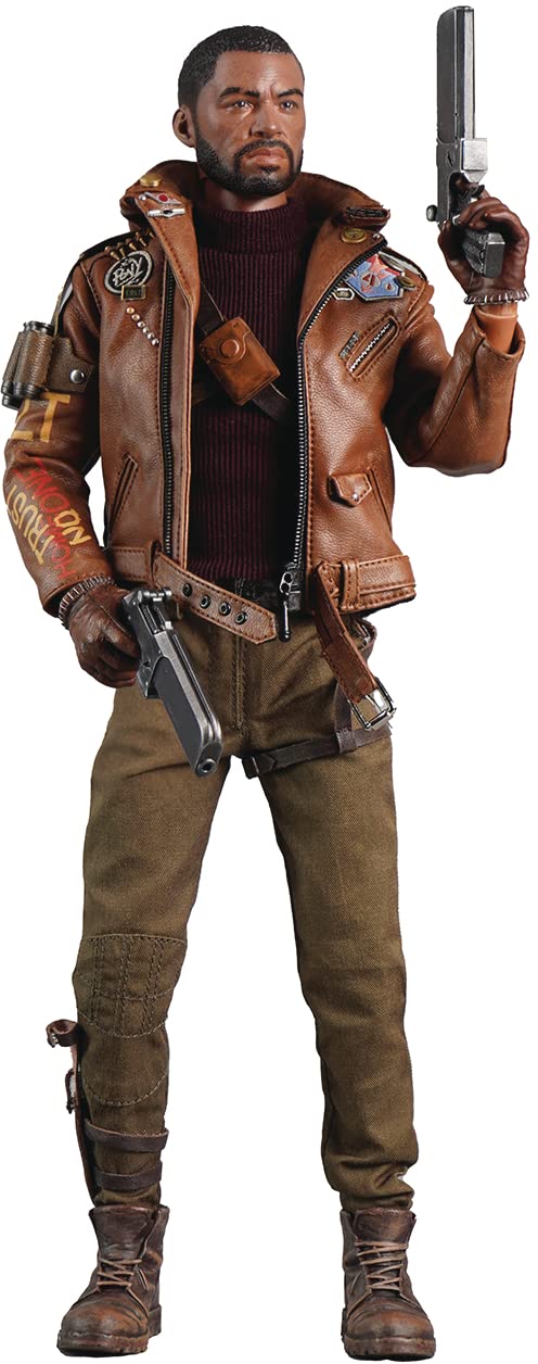 PUREARTS Deathloop Colt 1/6 Scale Figure - Articulated, Black, Model Colt Vahn, Durable ABS and PVC Material