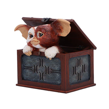 Nemesis Now Gremlins Gizmo In A Box Figurine, Hand-Painted Resin Collectible, Officially Licensed Gremlins Merchandise, 12.5Cm
