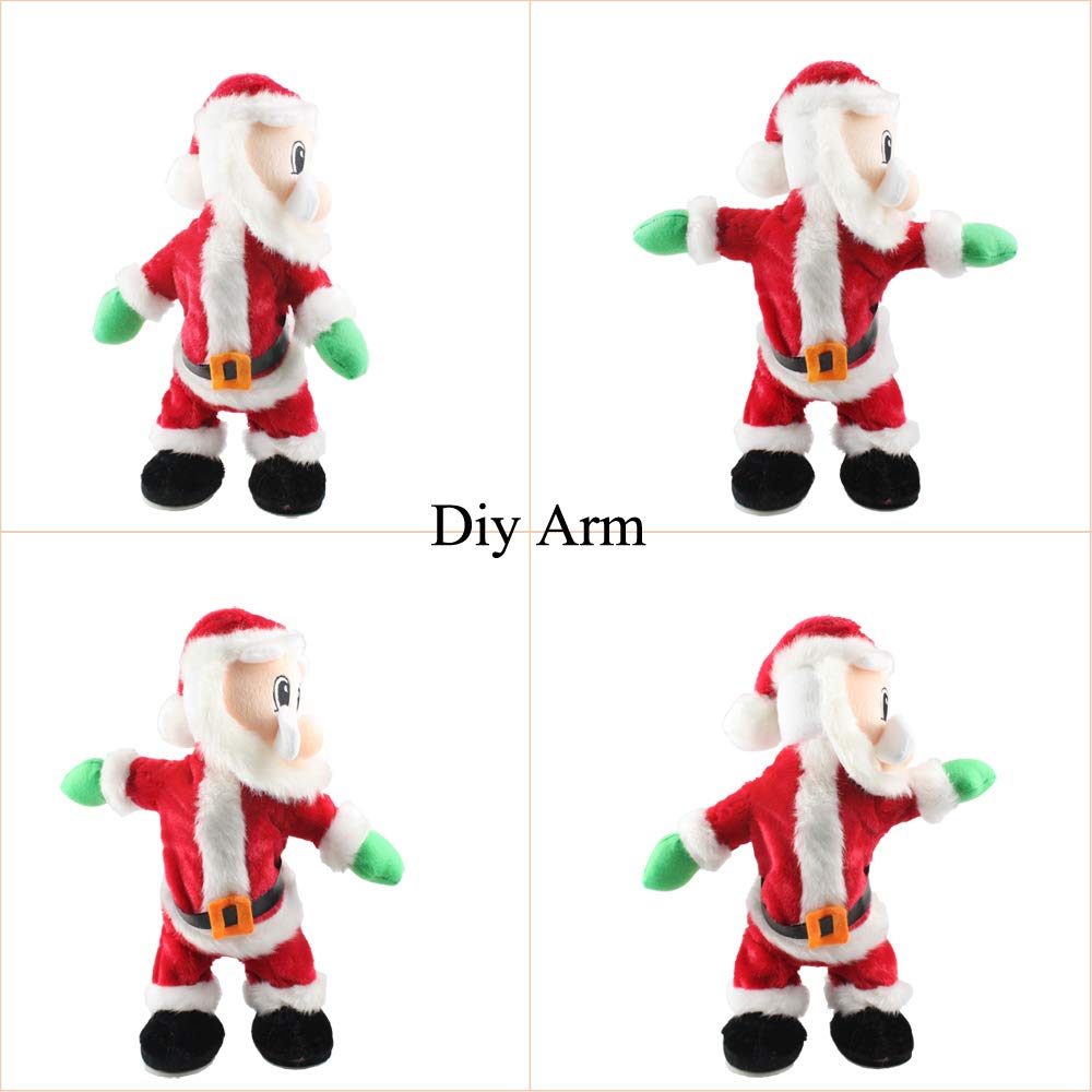 Twerking Santa Claus,Booty Shaking Santa Dancing Santa Claus With Music Singing Animated Christmas Santa Toys For Kids- English Song
