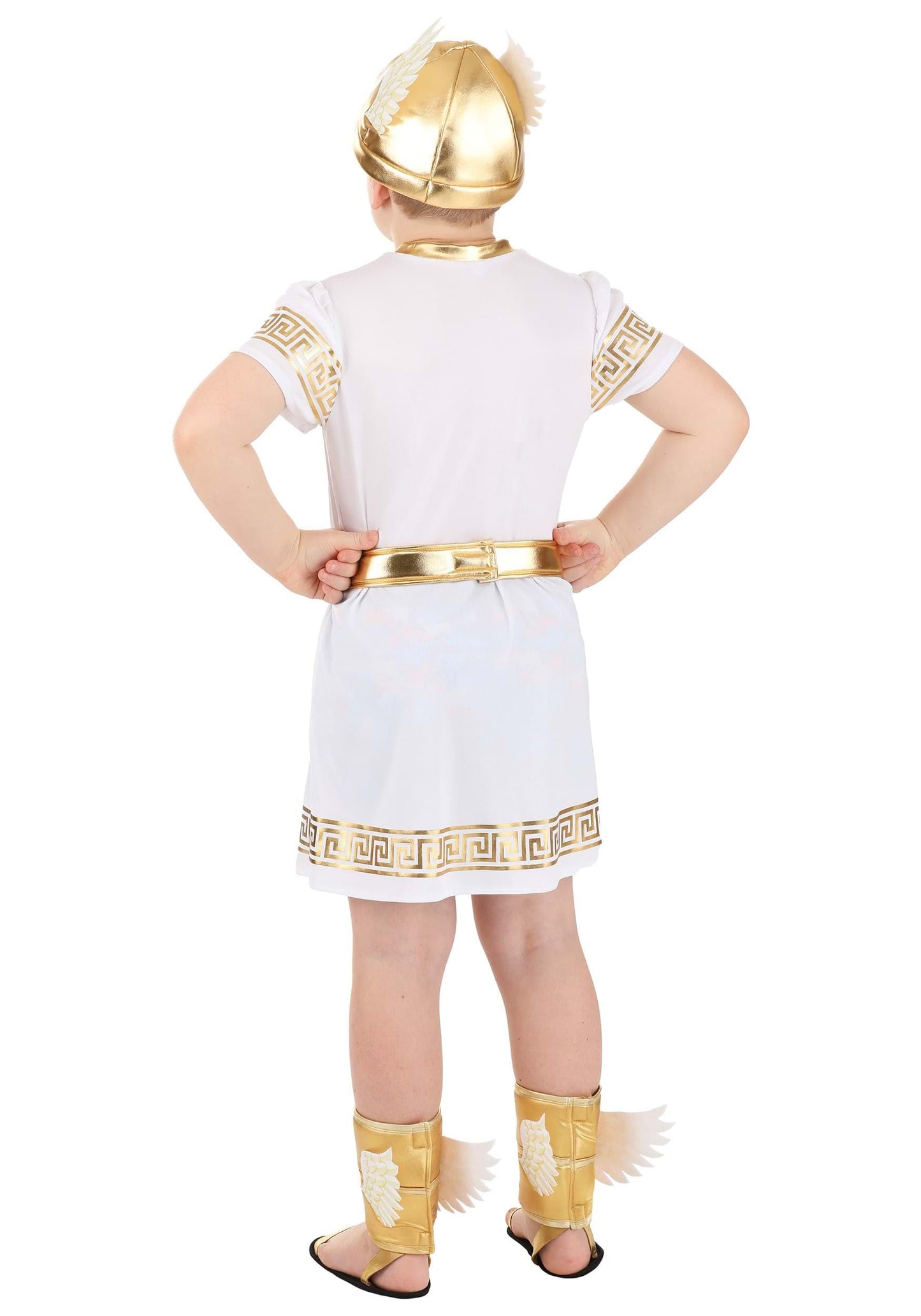 Herms Boy'S Ancient Greek God Hermes Costume - Size -| Olympian Gods Cosplay Outfit For Kids Messenger S
