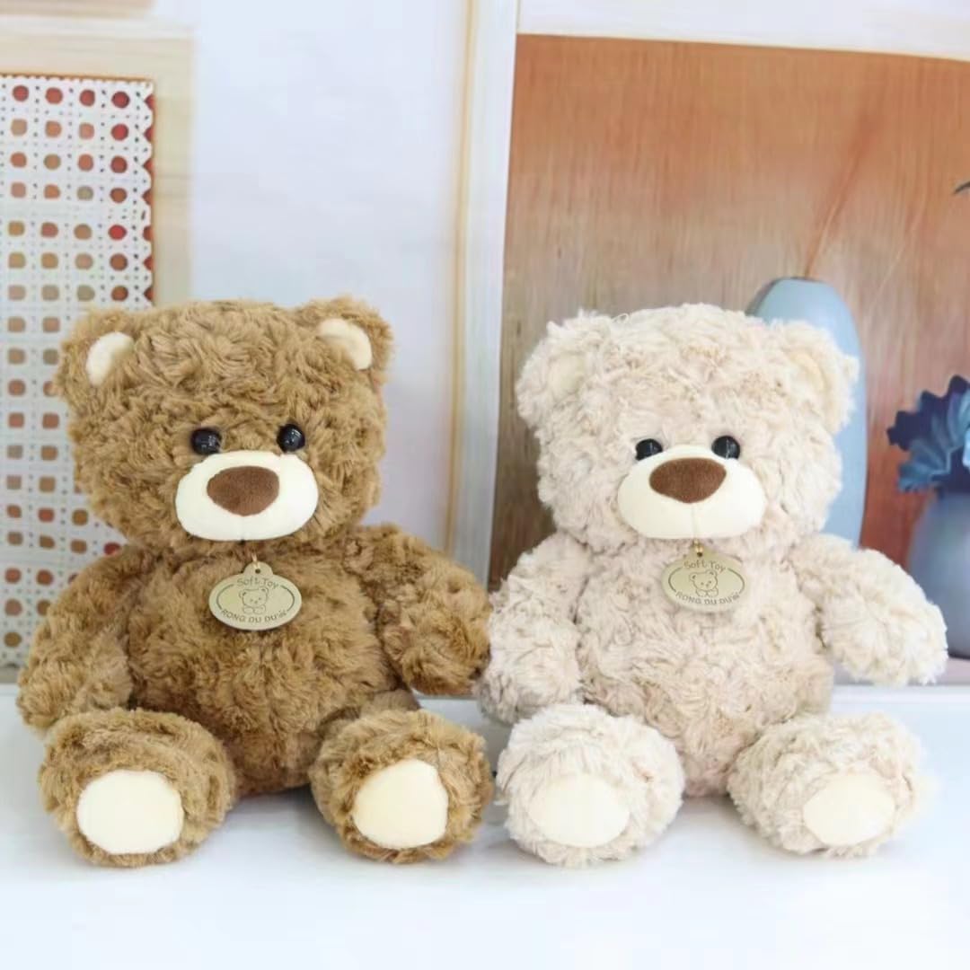 Gjlzfwbx Teddy Bear Plush Toy, 12Inches Teddy Bear Stuffed Animal Christmas Birthday Valentine'S Day Gifts For Kids Girl Friends