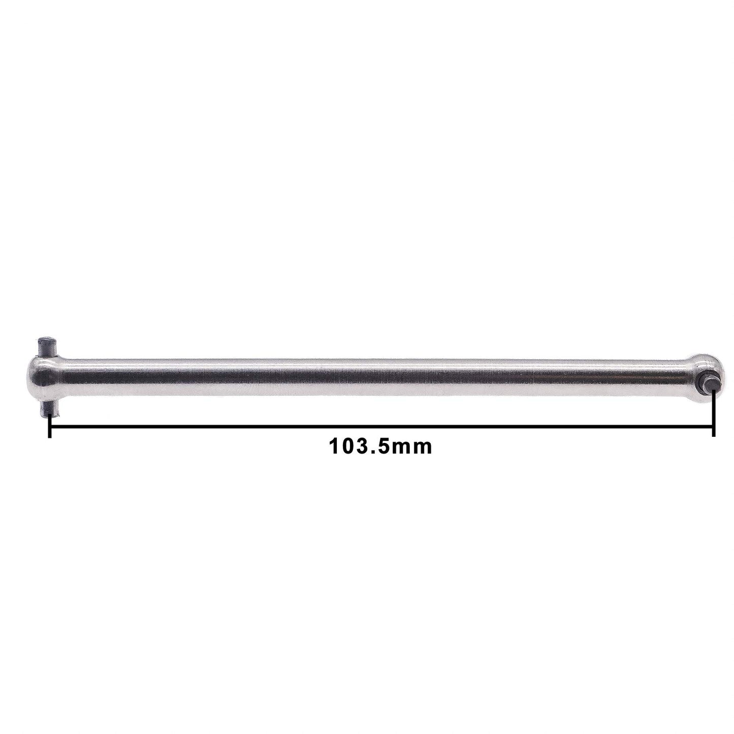 1Pcs #45 Steel Upgraded Front Center Dogbone 103.5mm Drive Shaft Avoid Vibration for 1-7 Arrma ARA109011 ARA109001 Infraction Li